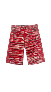 PAINT STREAK RED SHORTS